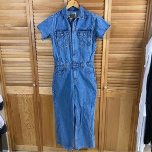 Abercrombie denim jumpsuit medium wash M